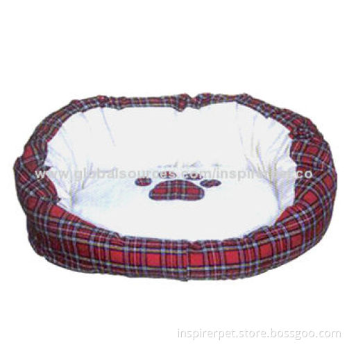 Soft Pet Bed with Bone Side, Comfortable Design